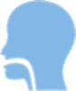 Silhouette of a human head profile illustration.