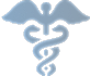 Caduceus symbol representing medicine and healthcare.