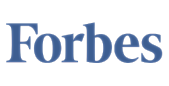 Forbes logo in blue font.